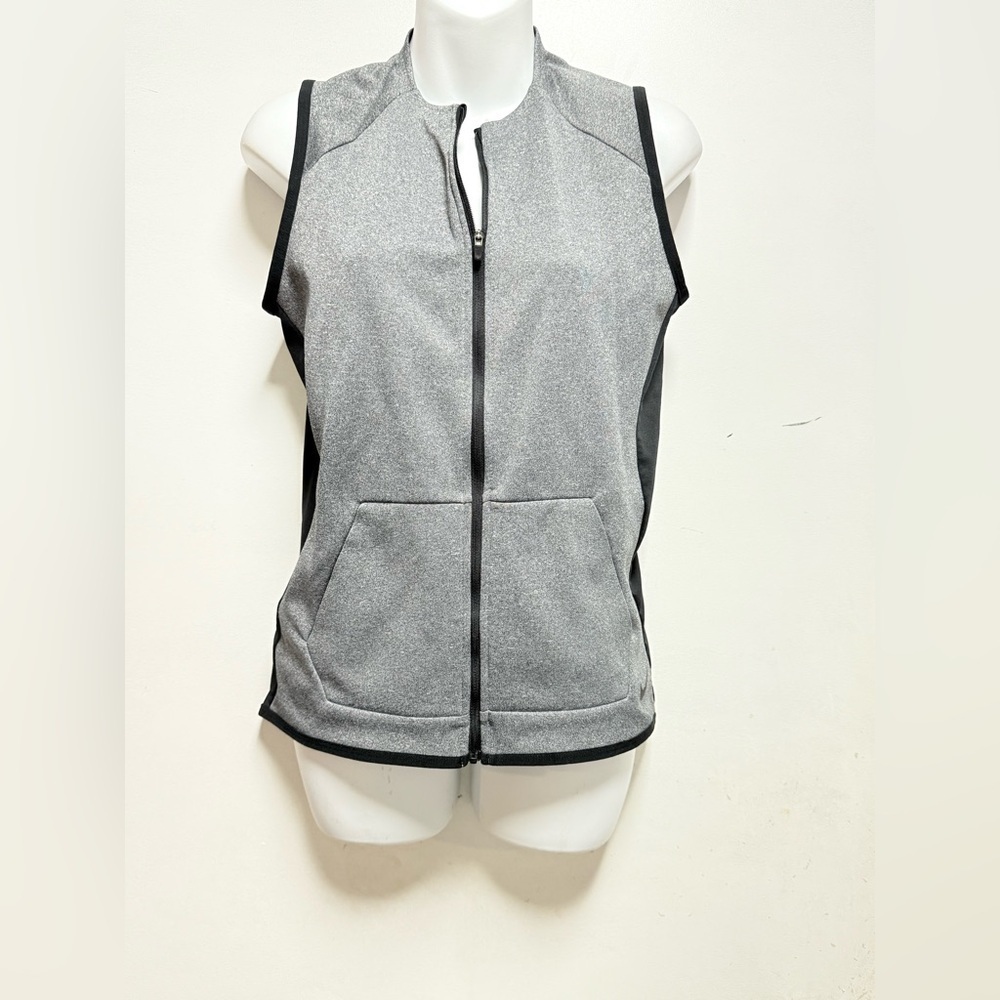 Nike Dri-FIT Gray & Black Vest Size S